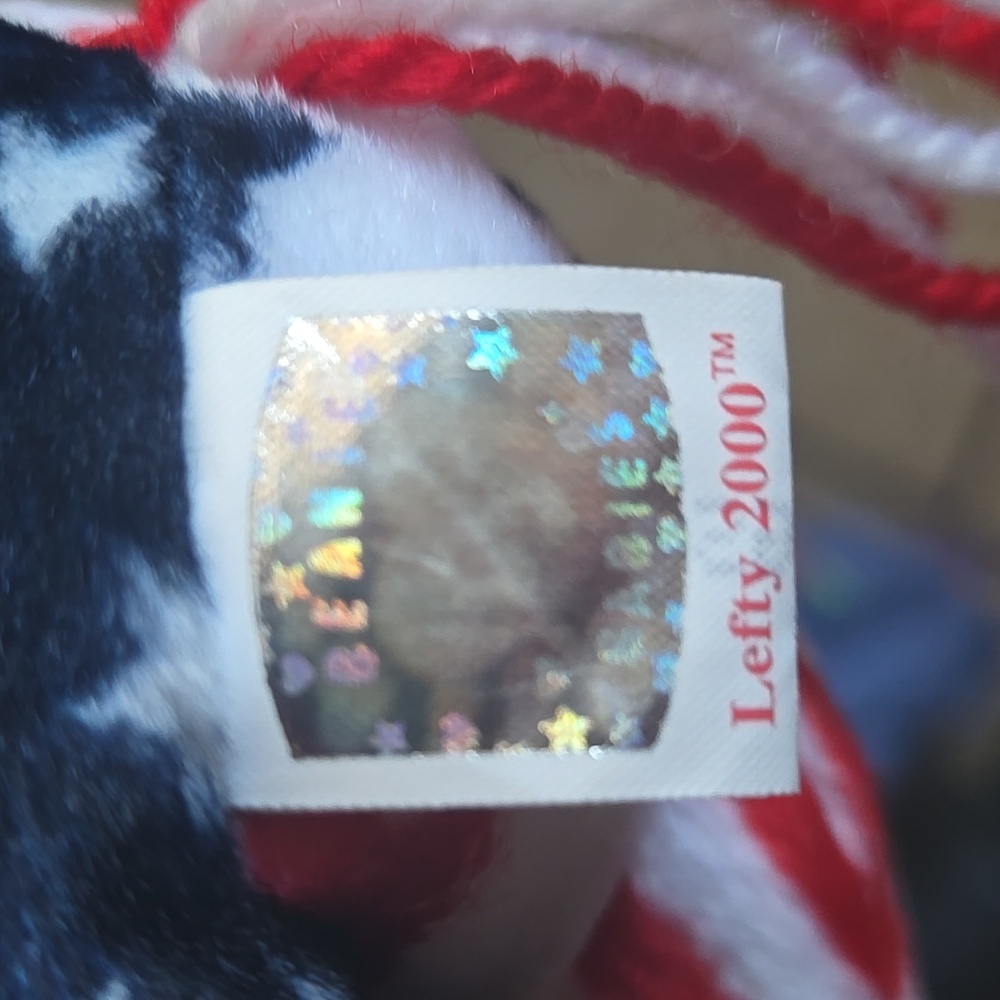 RARE TY Lefty 2000 Beanie Baby With Errors Political Donkey (3) - Picture 8 of 8